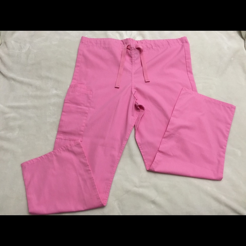 Pink Scrub Bottoms (Small Short)